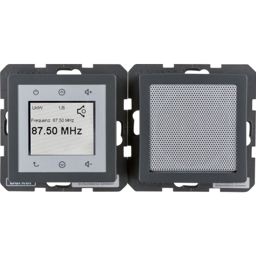  RADIO TOUCH, Q.1/Q.3, цвет: антрацитовый Berker 28806086