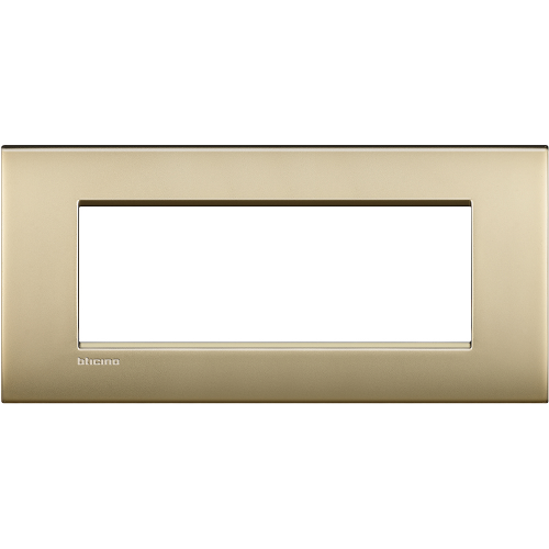  Рамка LivingLight Air Золото матовое 7 модулей Bticino LNC4807OF