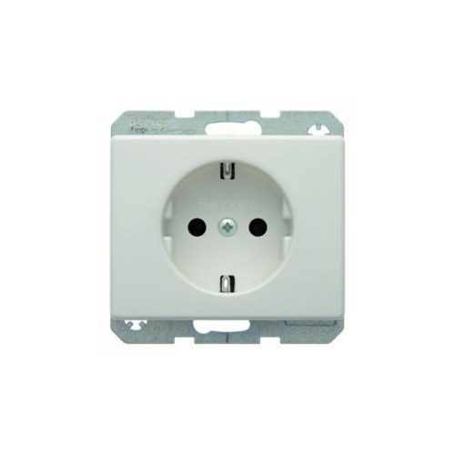  Штепсельная розетка SCHUKO цвет: полярная белизна, с блеском Arsys Berker 41150069