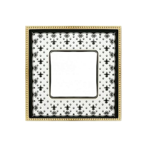  Рамка Belle Epoque Porcelain Черный / Золото 1-постовая Fede FD01471NEOB