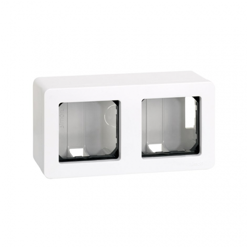  Коробка поверхн. установки 68х130х50 mm 4 мод. Бел 27821-35