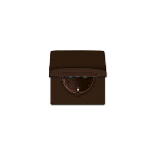  (20 EUGKB-31-101), Розетка SCHUKO, 20 EUGKB-31-101, с крышкой, с защитными шторками, Allwetter44, IP44, коричневый, уплотнительное кольцо в комплекте, 16А, 250В., ABB 2064-0-0291