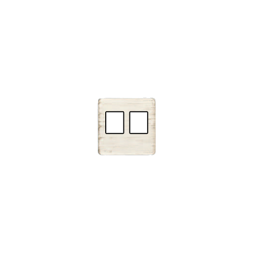  Монтажная плата для 2-х инф. разъемов RJ-45 черный, цвет White Decape FEDE FD04318BD-M