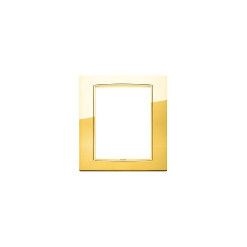  Рамка Eikon Chrome Classica Золото глянцевое 8 модулей Vimar 20668.G24