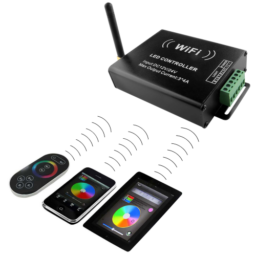 Контроллер Master WiFi + RC LED RGB Lightstar 12V/24V max 4Ax3CH 410904
