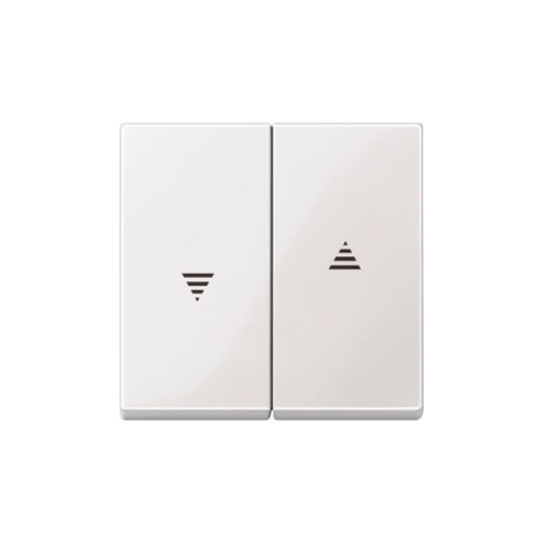  Клавиша х2 для жалюзи и кноп., белый блестящий Merten MTN432419