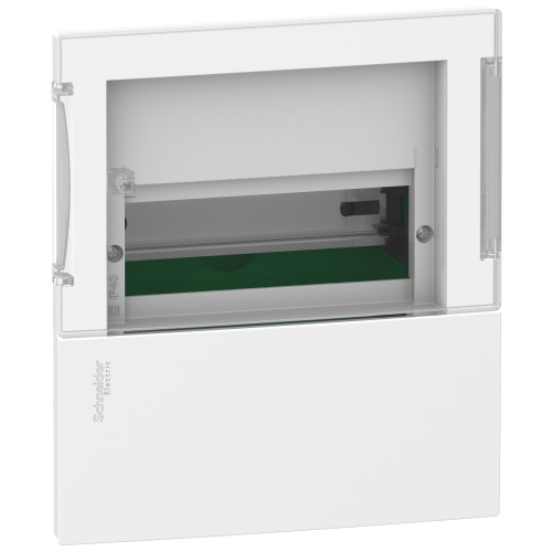 MINI PRAGMA щит встраив. с прозрач. дв. 1ряд/8мод,ip40,ik07,63а,2 клеммы,Италия, Schneider Electric MIP22108S