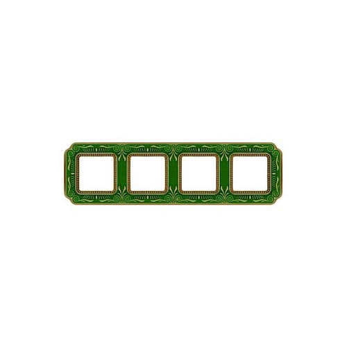  Рамка Smalto Italiano Firenze Emerald green 4-постовая Fede FD01364VEEN