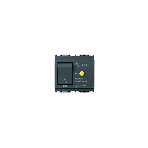  Выключатель термомагнитный /дифферн 1p+n c10 10ma серый Vimar Idea 16511.10