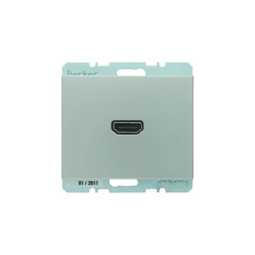  BMO HDMI K.5 цвет: лакированный алюминий Berker 3315427004