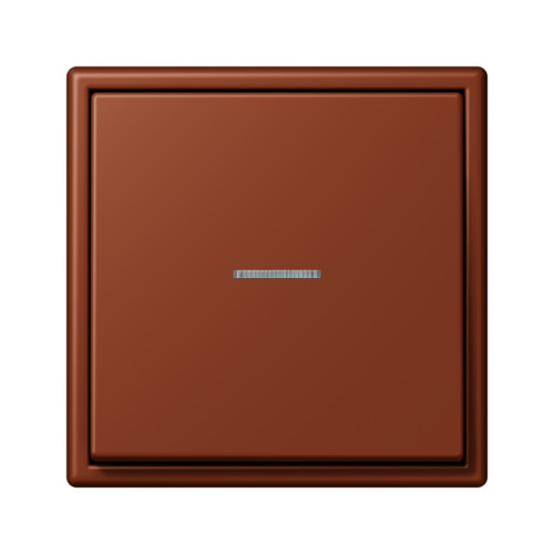 Les Couleurs® Le Corbusier Клавиша для выключателя/кнопки с окошком для подсветки terre sienne brulee 59 Jung LC990KO54320D