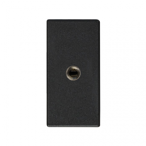  Розетка для подключения разъёма audio mini-jack (3,5мм), винтовое соединение, узкий модуль, Simon 27, гра 2701092-038