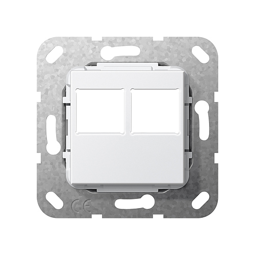 Вставка Modular Jack 2-местн. LexCom Белый глянец Gira G562903