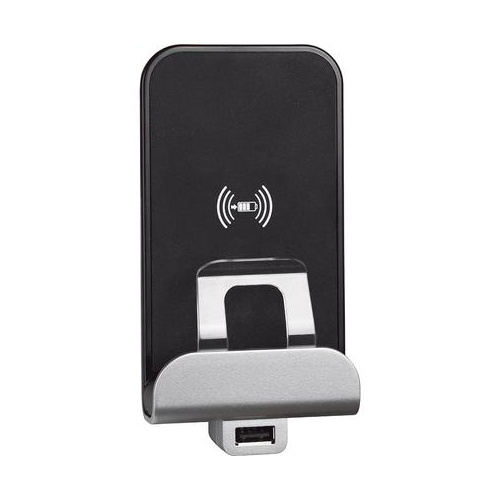 Bticino Living Now - зарядка USB 2,4A 1 модуль черн. KG4286CW2