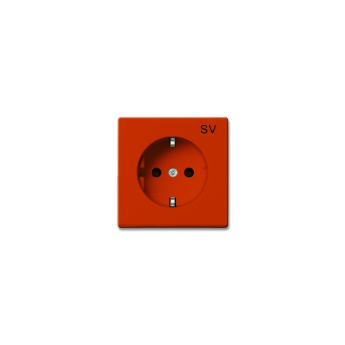  (20 EUC-14-82), Розетка SCHUKO 16А 250В, оранжевая, ABB 2011-0-3723