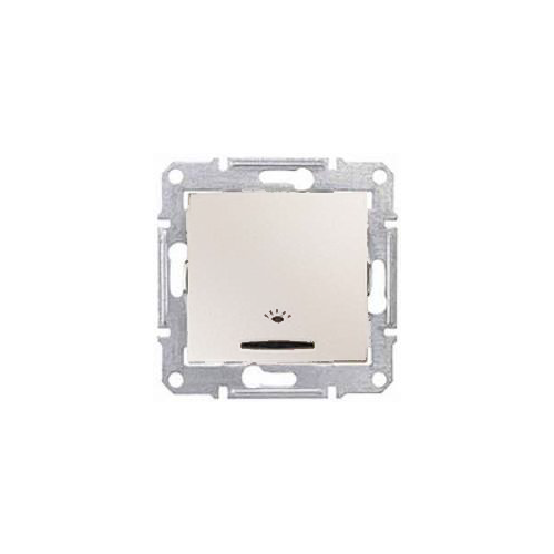  Кн.выкл. "свет" подсв., бежевый Schneider Electric SDN1800147