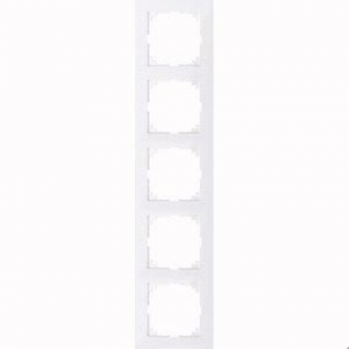  Рамка M-Pure Бриллиантовый белый 5-постовая Merten MTN4050-3625