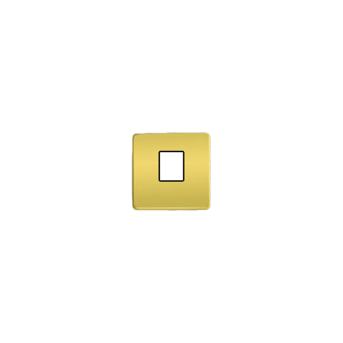  Монтажная плата для 1-го инф. разъема RJ-45 черный, цвет Bright Gold FEDE FD04317OB-M