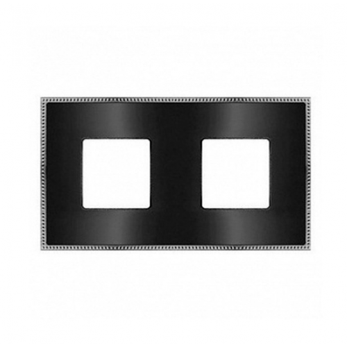  Рамка Belle Epoque Metal Bright chrome 2-постовая гор/верт. Fede FD01432GRCB