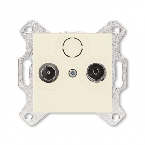 Розетка TV-R ABB Levit проходная 7дБ слоновая кость 5011H-A03607 17W 2CHH083607A6017