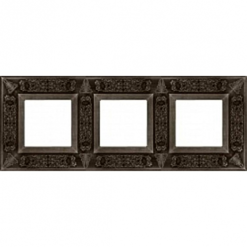  Рамка Granada Antique Silver 3-постовая Fede FD01413AS