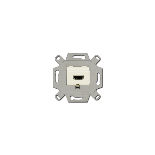  (0261/31-500), Механизм HDMI-розетки/разъёма, HDMI-type A, Full HD, 20 полюсов, цвет слоновая кость, ABB 0230-0-0430