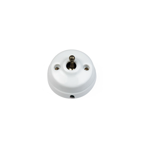  Выключатель 10A-250V, фарфор/латунь Fontini 60306452