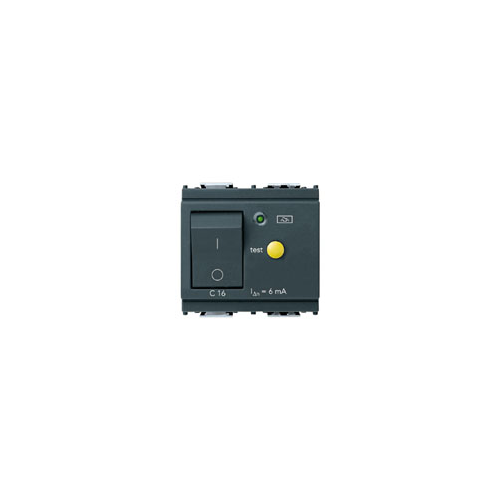  Выключатель термомагнитный /дифферн 1p+n c16 6ma серый Vimar Idea 16511.16.6