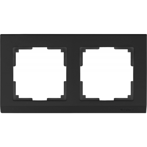 Рамка на 2 поста (черный) Stark Werkel a029215 WL04-Frame-02-black