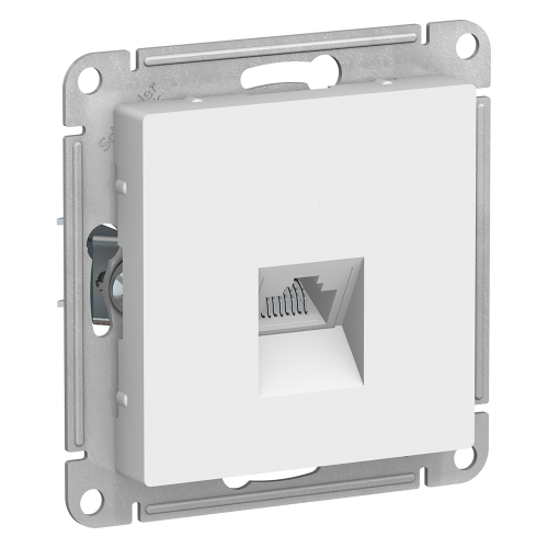  Atlasdesign Розетка компьютерная RJ45, кат. 5Е, механизм, Белый Schneider Electric ATN000183