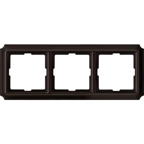 Рамка Antik Коричневый 3-постовая Merten MTN4030-4715