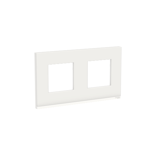  Рамка Unica Pure Белое стекло 2-постовая Schneider Electric NU600485