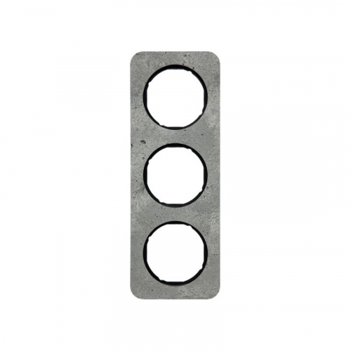  Рамка R.1 Бетон, черный 3-постовая Berker 10132374