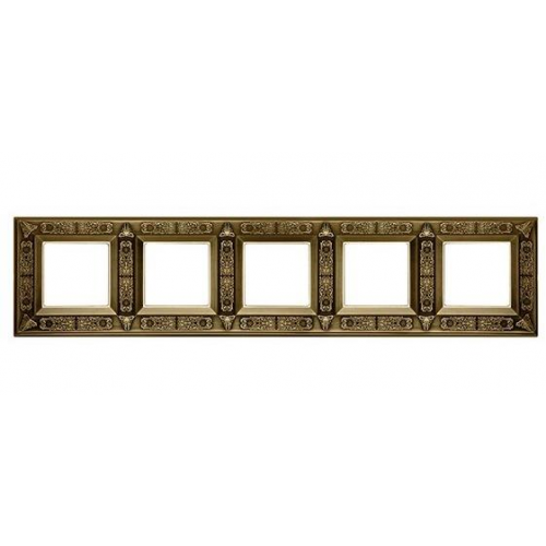  Рамка Granada Bright Patina 5-постовая Fede FD01415PB