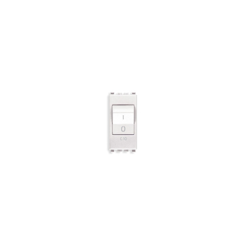  Выключатель термомагнитный 1p+n c10 120-230v , белый Vimar Eikon 20405.10.B