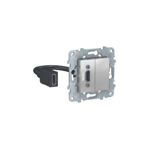 Розетка HDMI, Алюминий Schneider Electric NU543030