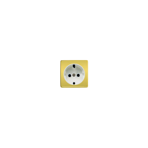  Обрамление розетки 2к+з, цвет bright gold, белый FEDE FD04335OB