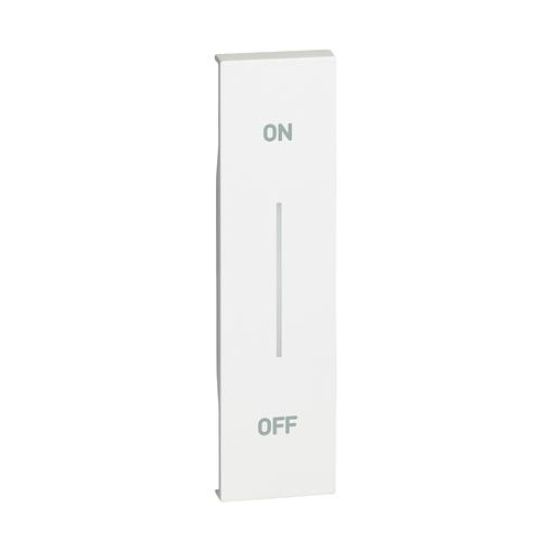 Bticino Living Now - накладка MH ON-OFF 1 модуль бел. KW01MHAG