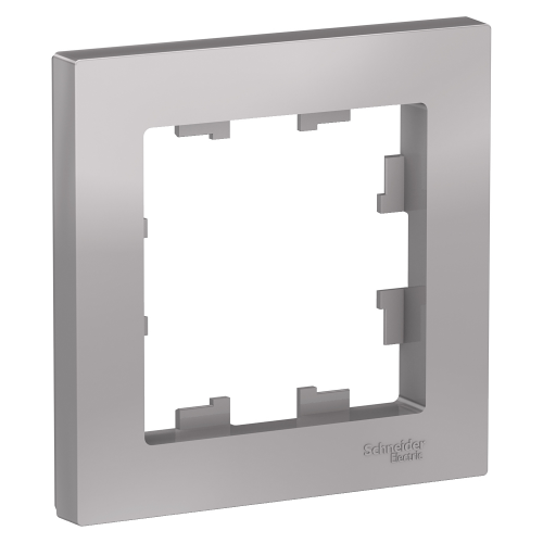  Рамка Atlasdesign Алюминий 1-постовая Schneider Electric ATN000301