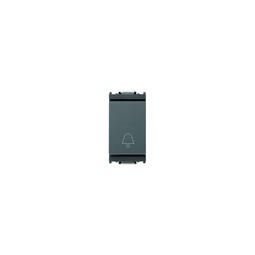  Кнопка 1p no 10a с симв "звонок" серая Vimar Idea 16080.C