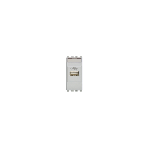  Розетка usb, серебро матовое Vimar Eikon 20345.N