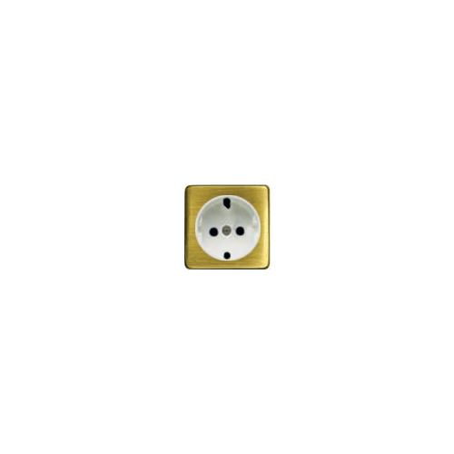  Обрамление розетки 2К+З белый, цвет Bright Patina FEDE FD04335PB