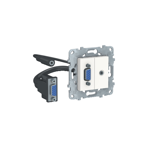  Розетка HD15+Minijack, Белый Schneider Electric NU593218