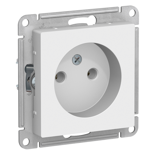  Atlasdesign Розетка без заземления, 16А, механизм, Белый Schneider Electric ATN000141
