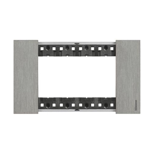 Рамка Bticino Living Now ACCIAIO 4-модульная KA4804ZG