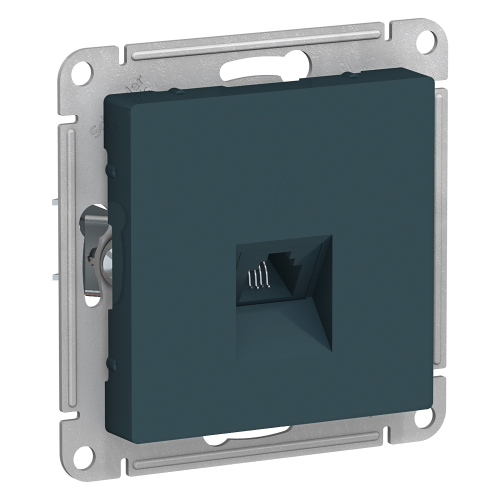  Atlasdesign Розетка телефонная RJ11, механизм, Изумруд Schneider Electric ATN000881