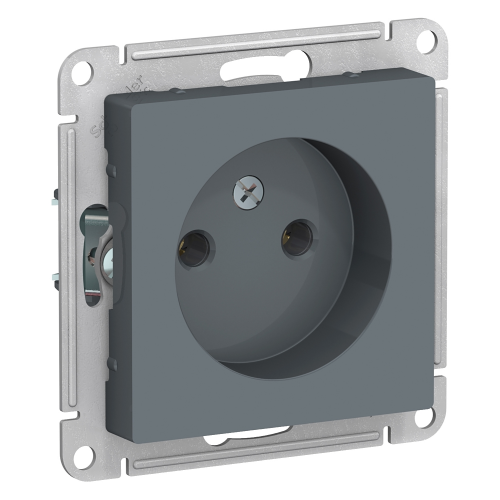  Atlasdesign Розетка без заземления, 16А, механизм, Грифель Schneider Electric ATN000741