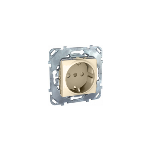  Розетка с з\к (винт. зажим) бежевый Schneider Electric MGU5.036.25ZD