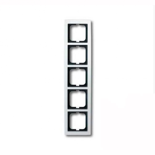  Рамка Solo Альпийский белый 5-постовая ABB 1725-84