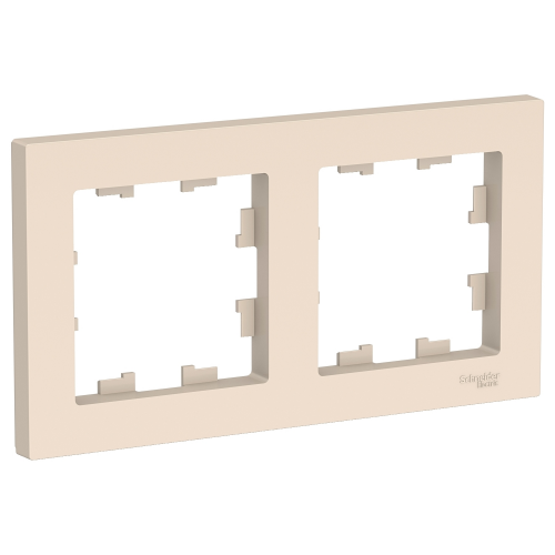  Рамка AtlasDesign Бежевый 2-постовая Schneider Electric ATN000202